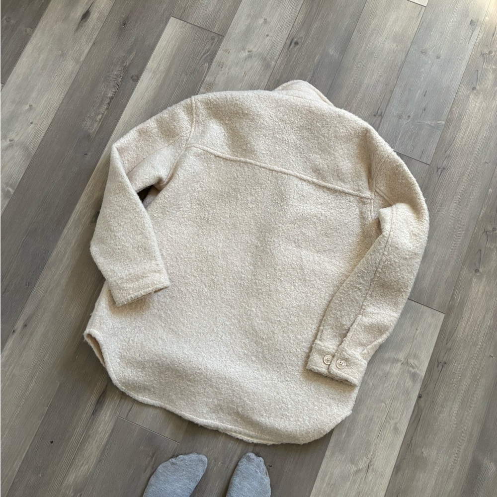 Cream Teddy Jacket - Picture 3 of 4